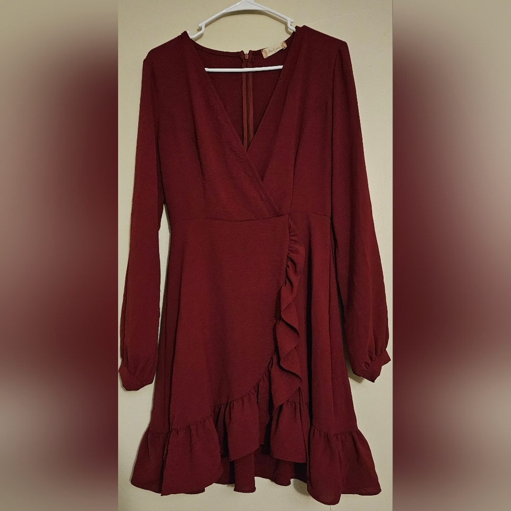 Altar'd State Burgundy Dress